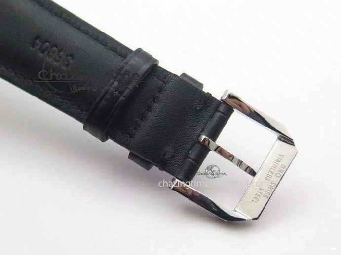 MIROTIME 0227 Ingeniuer St.Laurens SS Black Dial MK 1:1 Best Edition On Black Leather Strap  A Seasonal 7367